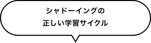 シャドーイングの正しい学習サイクル