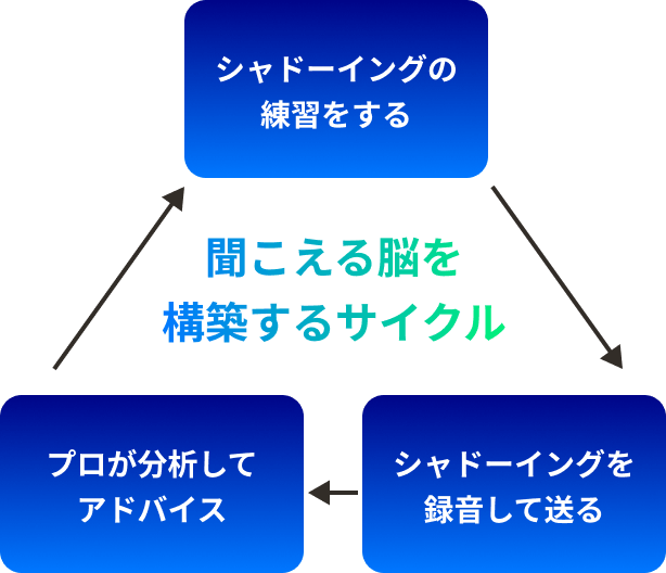 聞こえる脳を構築するサイクル