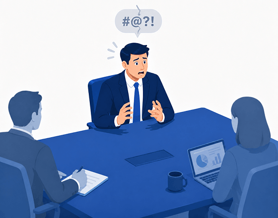 質問が聞き取れず、返答できない